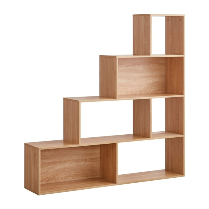 Libreria a scala rovere naturale 145x145 cm - Stair