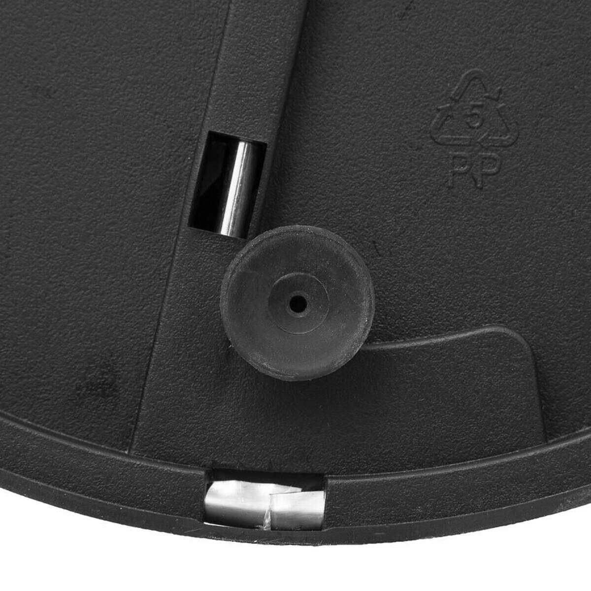 Papelera de bambú 30l acero inoxidable