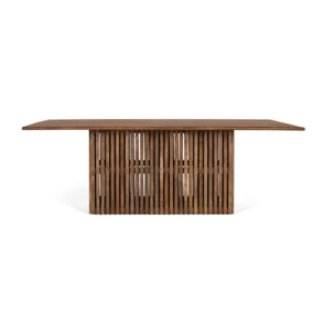 Mesas de Comedor de Madera de Mango 220 Cm Estilo Rústico Moderno