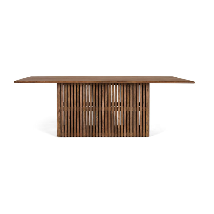Mesas de Comedor de Madera de Mango 220 Cm Estilo Rústico Moderno
