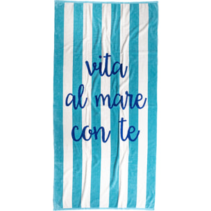 Telo mare in spugna velour rasato 90 x 170 cm articolo colorful. Noidinotte