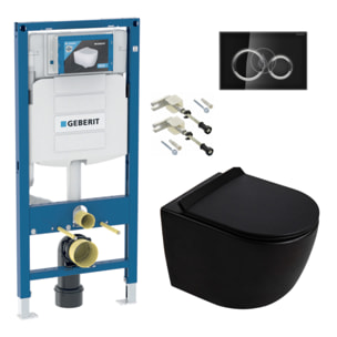 Duofix pack WC bâti-support + WC suspendu sans bride Ceramia PixL avec abattant SoftClose + plaque (GEDCEPXBMT06-FR)