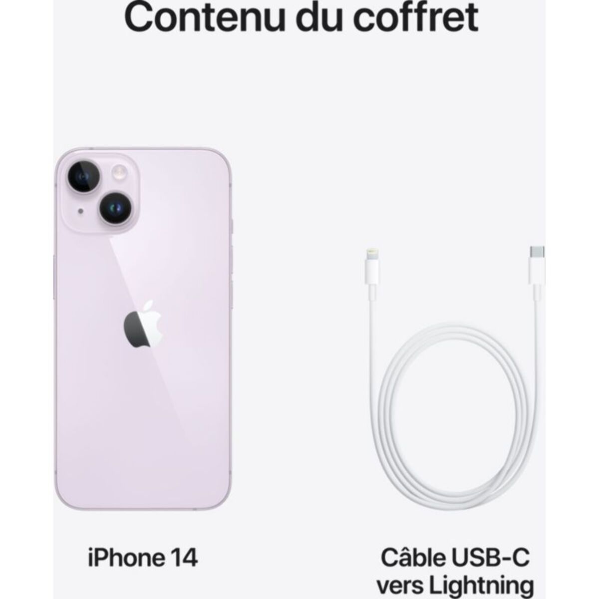 Smartphone APPLE iPhone 14 Mauve 128Go 5G