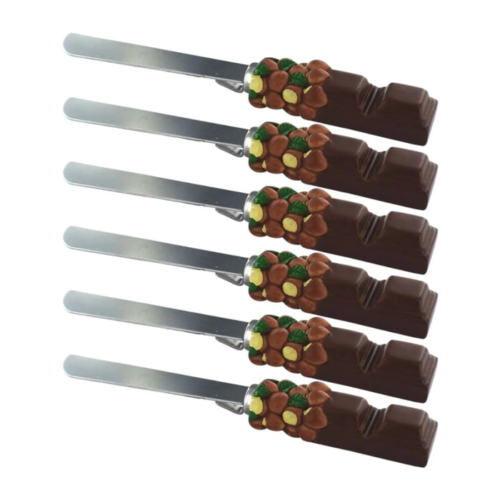 Set de 6 ustensiles de cuisine spatule à tartiner Fackelmann Display