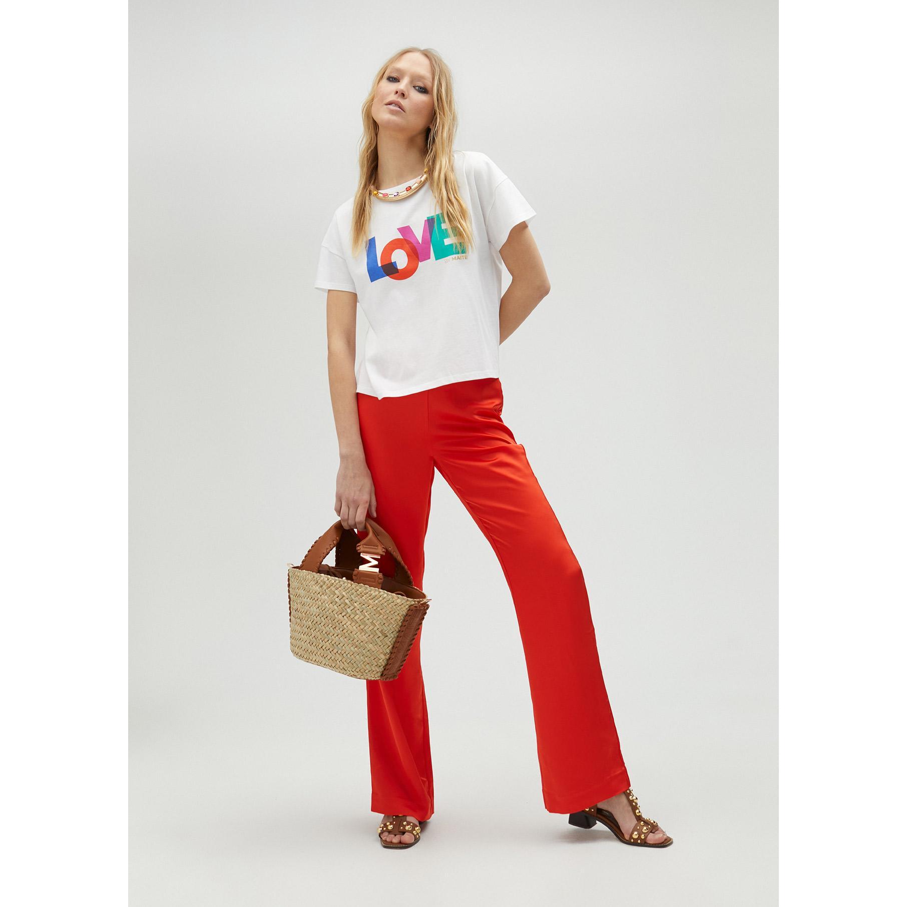 Maglietta bianca Love