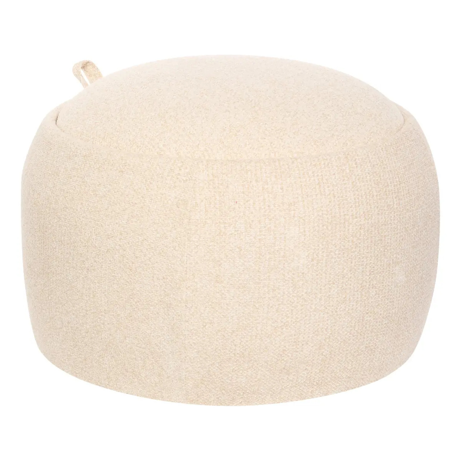 Pouf Coffre Elior 60x40cm Creme