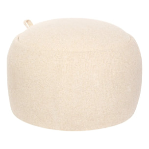 Pouf Coffre Elior 60x40cm Creme