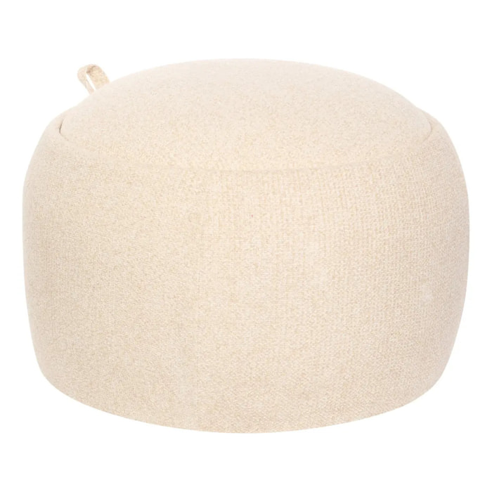 Pouf Coffre Elior 60x40cm Creme