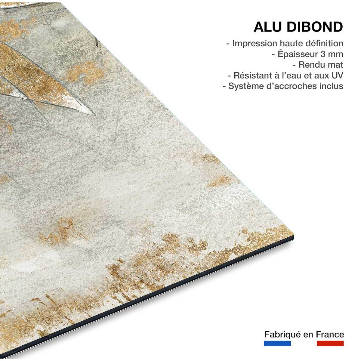 Tableau de fleurs fleurs du vent  Tableau alu Dibond