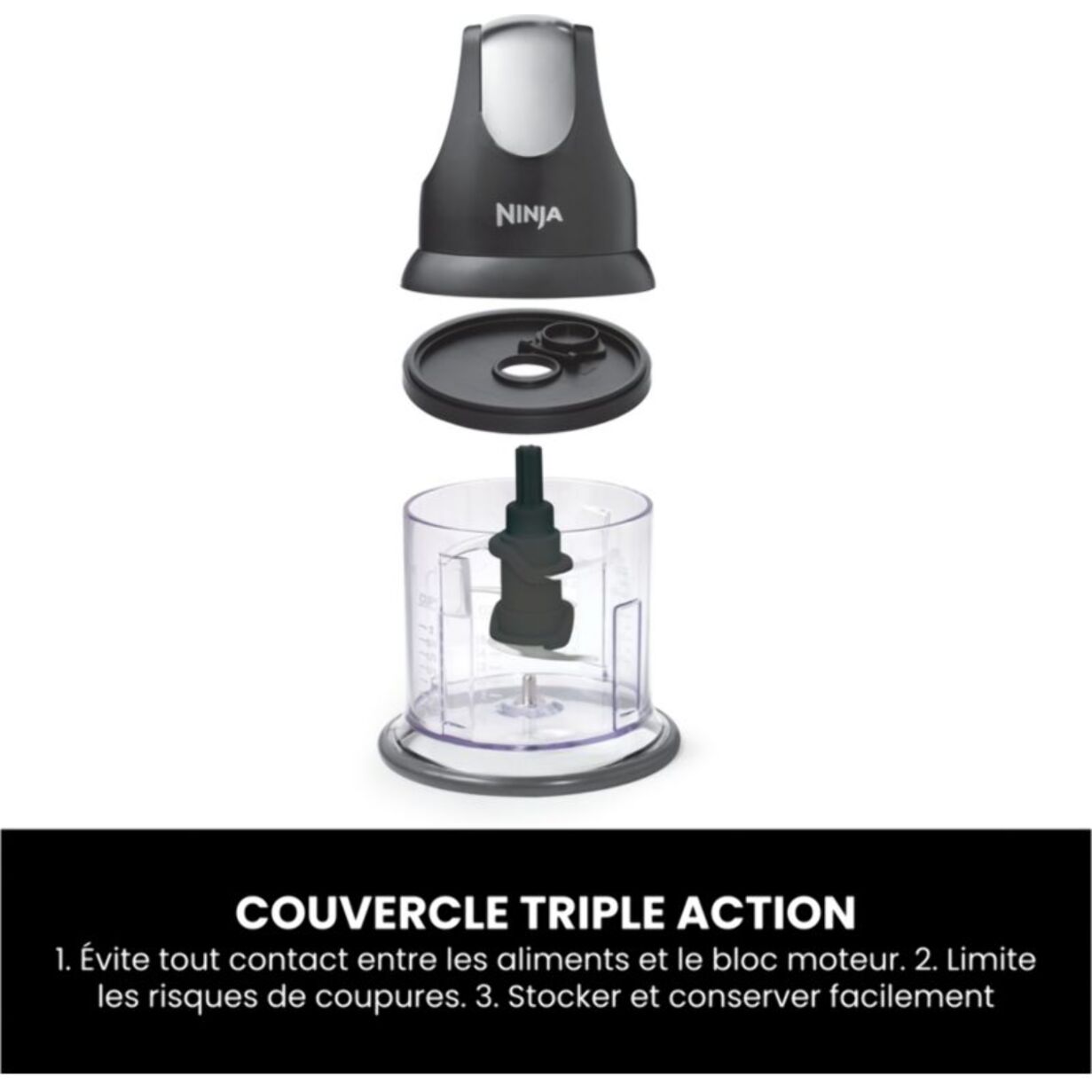 Hachoir NINJA Express Chop Mini hachoir & mixeur NJ1002EUBK