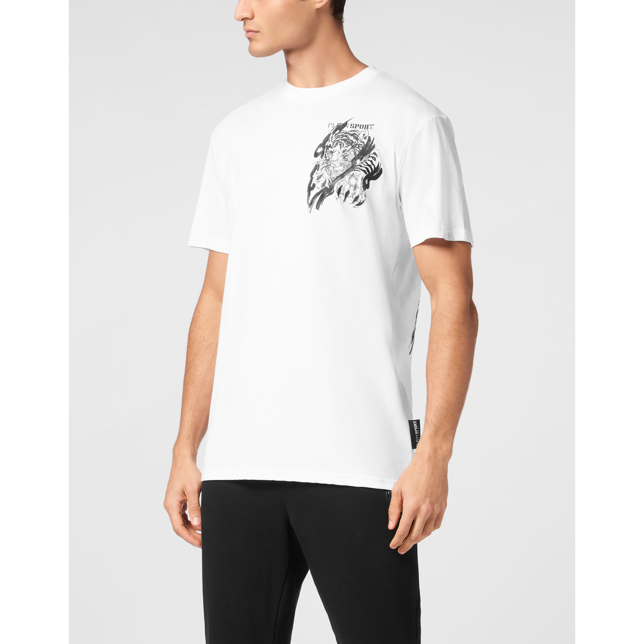 PLEIN SPORT Camiseta Cuello Redondo TIGER
