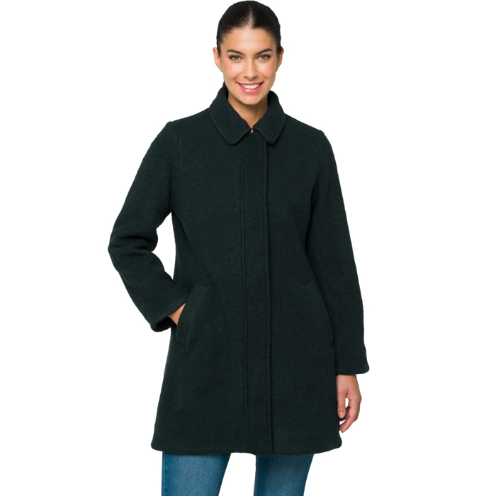 Cappotto Hot Buttered termico Akita verde scuro