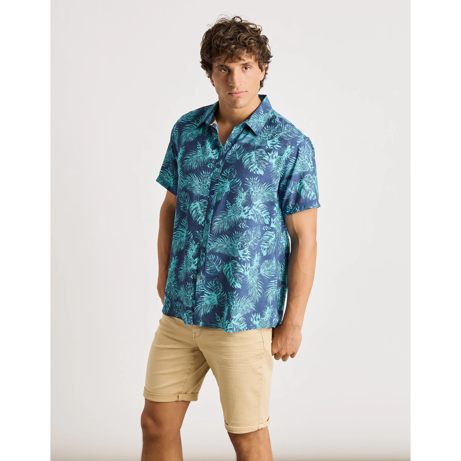 Camisa Manga Corta Azul - Westworld