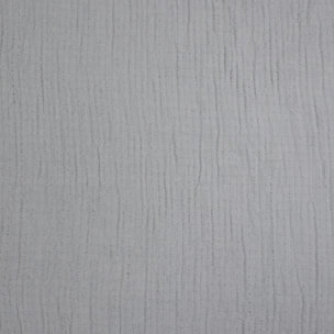 COPRILETTO LETTO MATRIMONIALE GRIGIO MEZZA STAGIONE TINTA UNITA EFFETTO STROPICCIATO