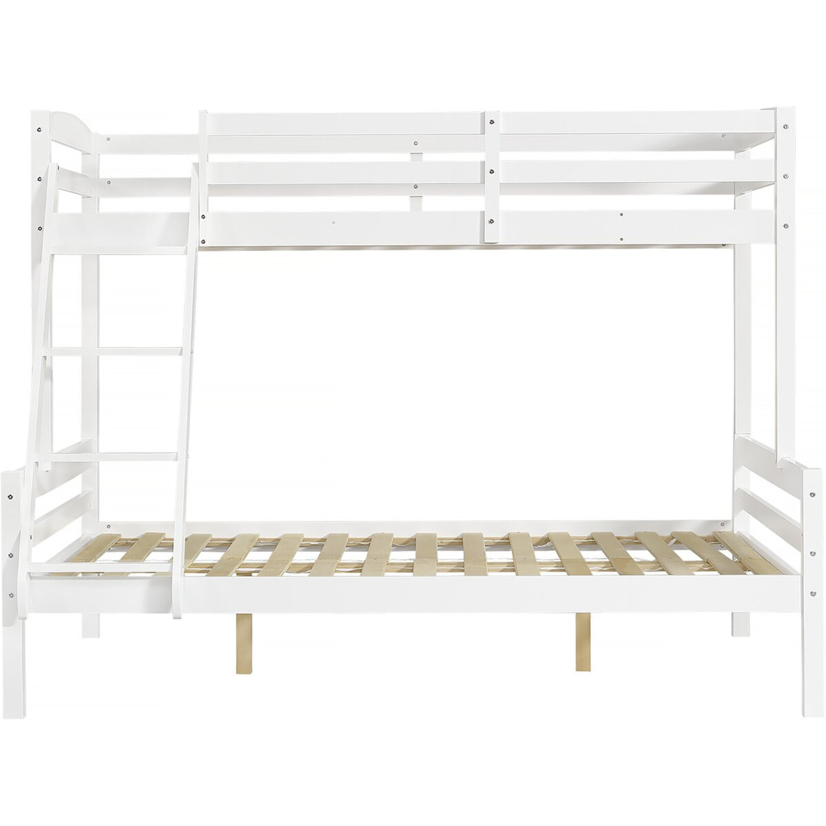 Lit Superposé en bois enfant  "Léa" - Blanc