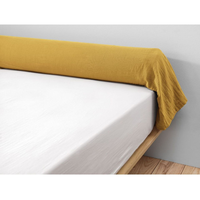 Taie De Traversin 85x185cm 100% gaze De Coton Safran