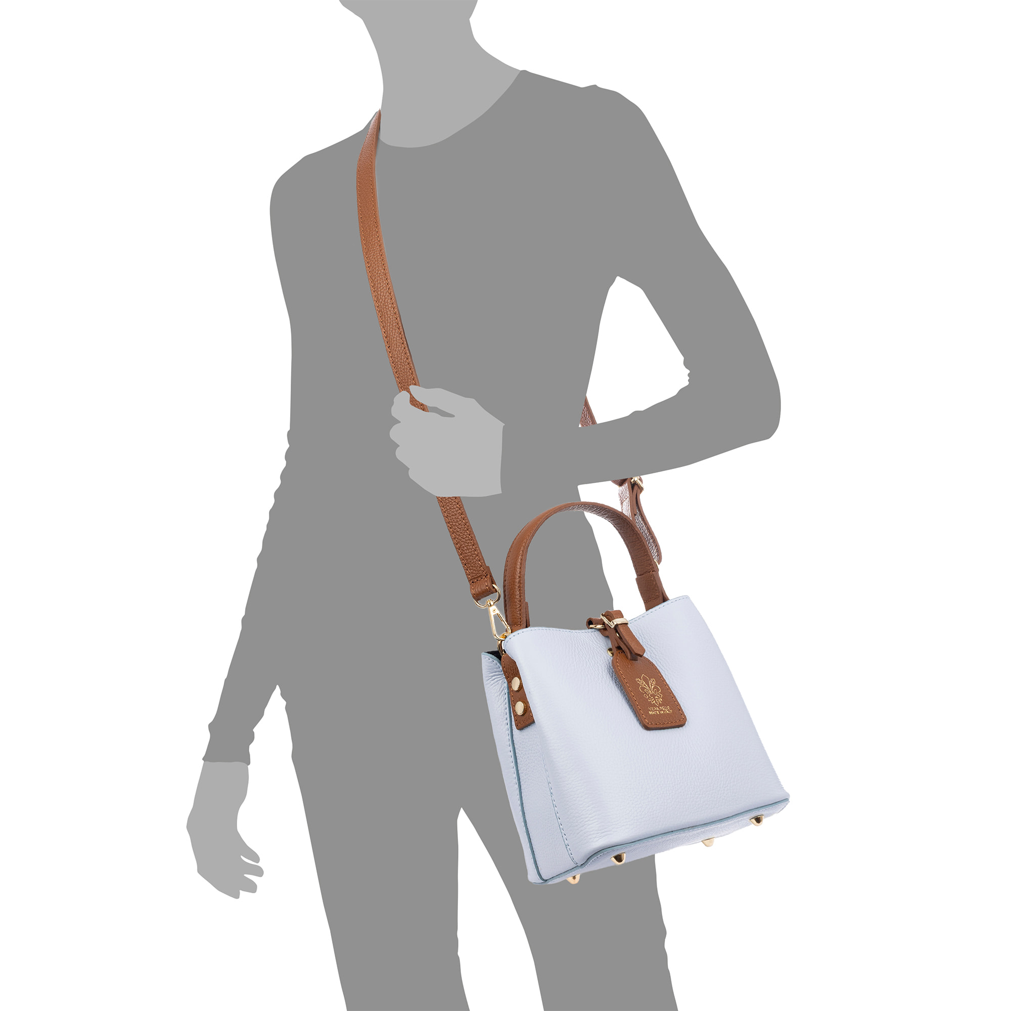 Bernate Bolso de mano Mujer. Piel auténtica Dollaro.