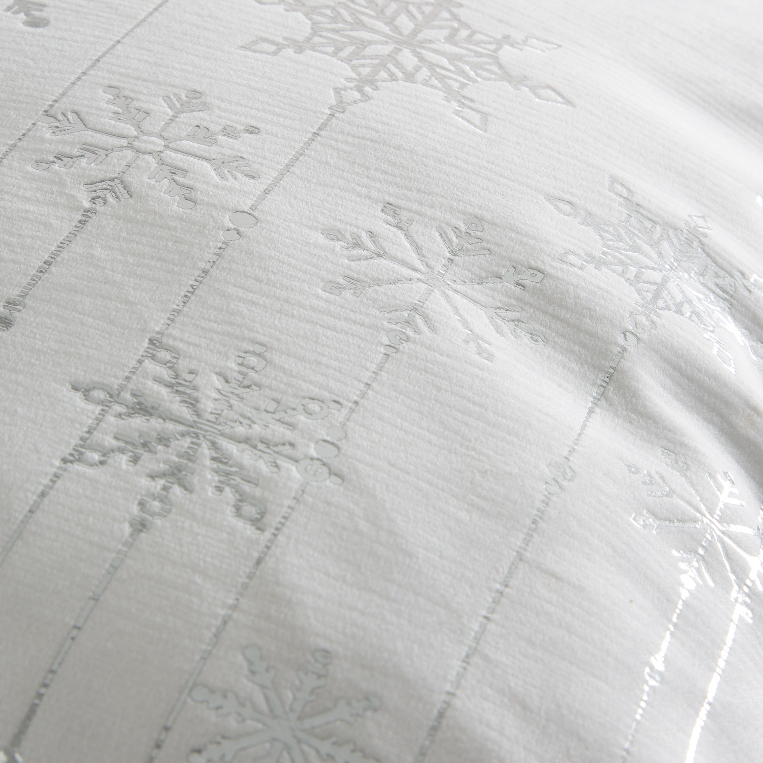Housse de coussin GUIRLANDE BLANC PLATA