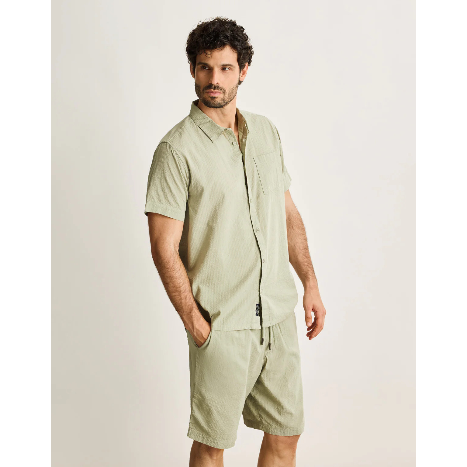 Camisa Manga Corta Kaki - Buzzed