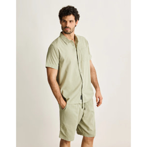 Camisa Manga Corta Kaki - Buzzed