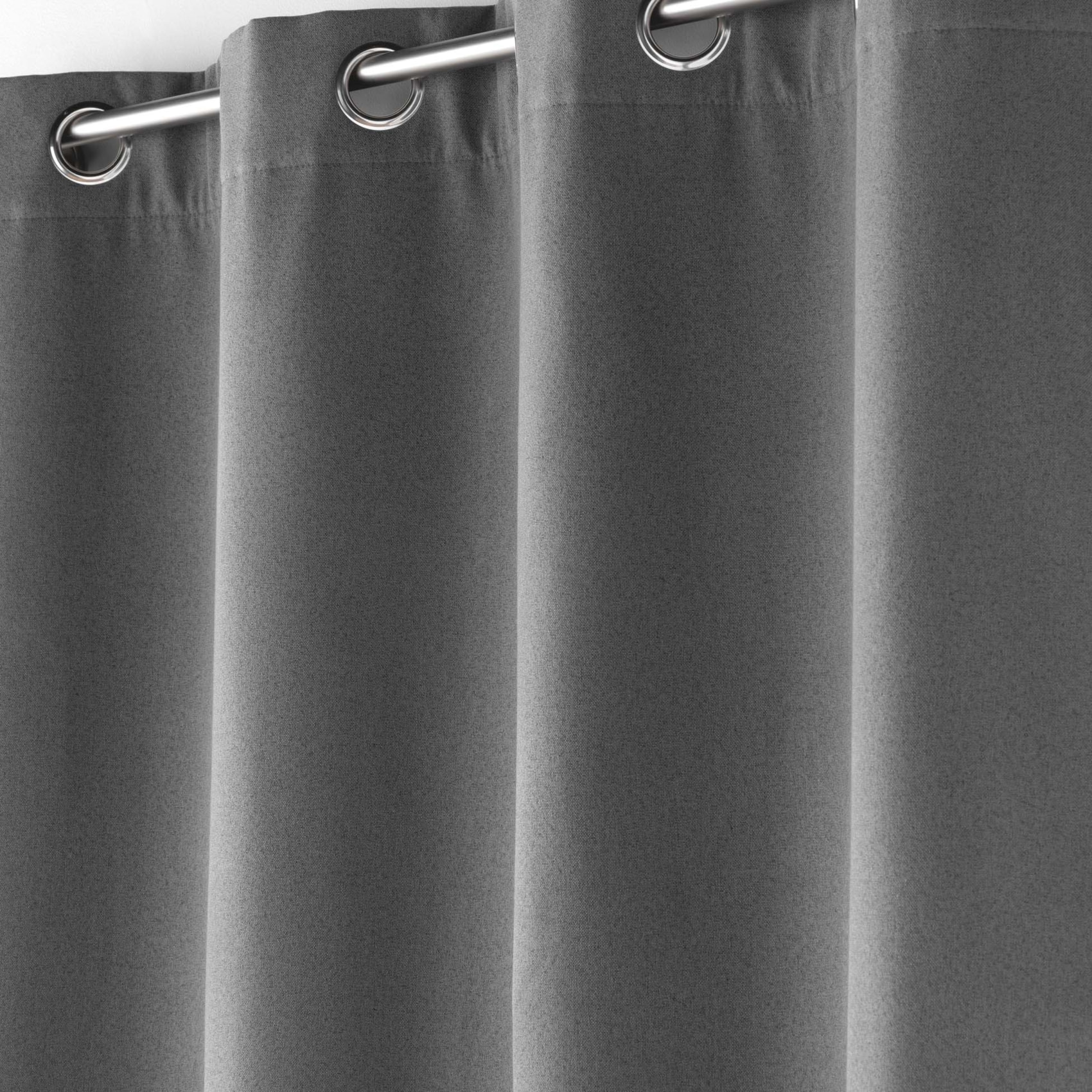 Rideau isolant doublé polaire - Gris anthracite