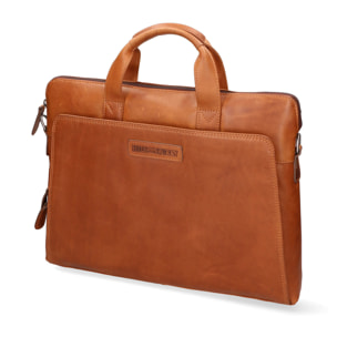 Borsa a tracolla  da uomo In Vera pelle Made in Italy 40x32x4 cm