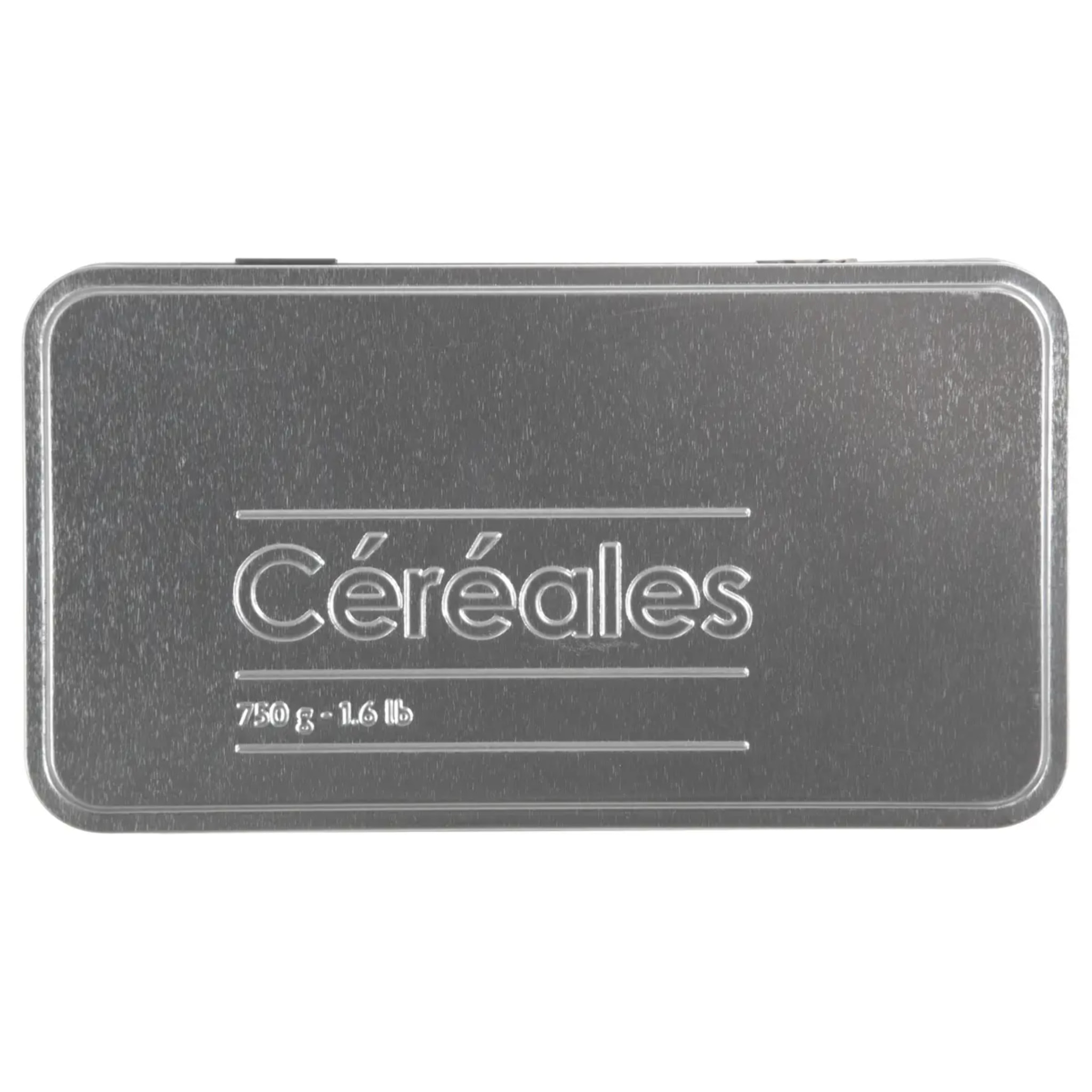 Boîte à céréales 750g métal Noir Black Edition