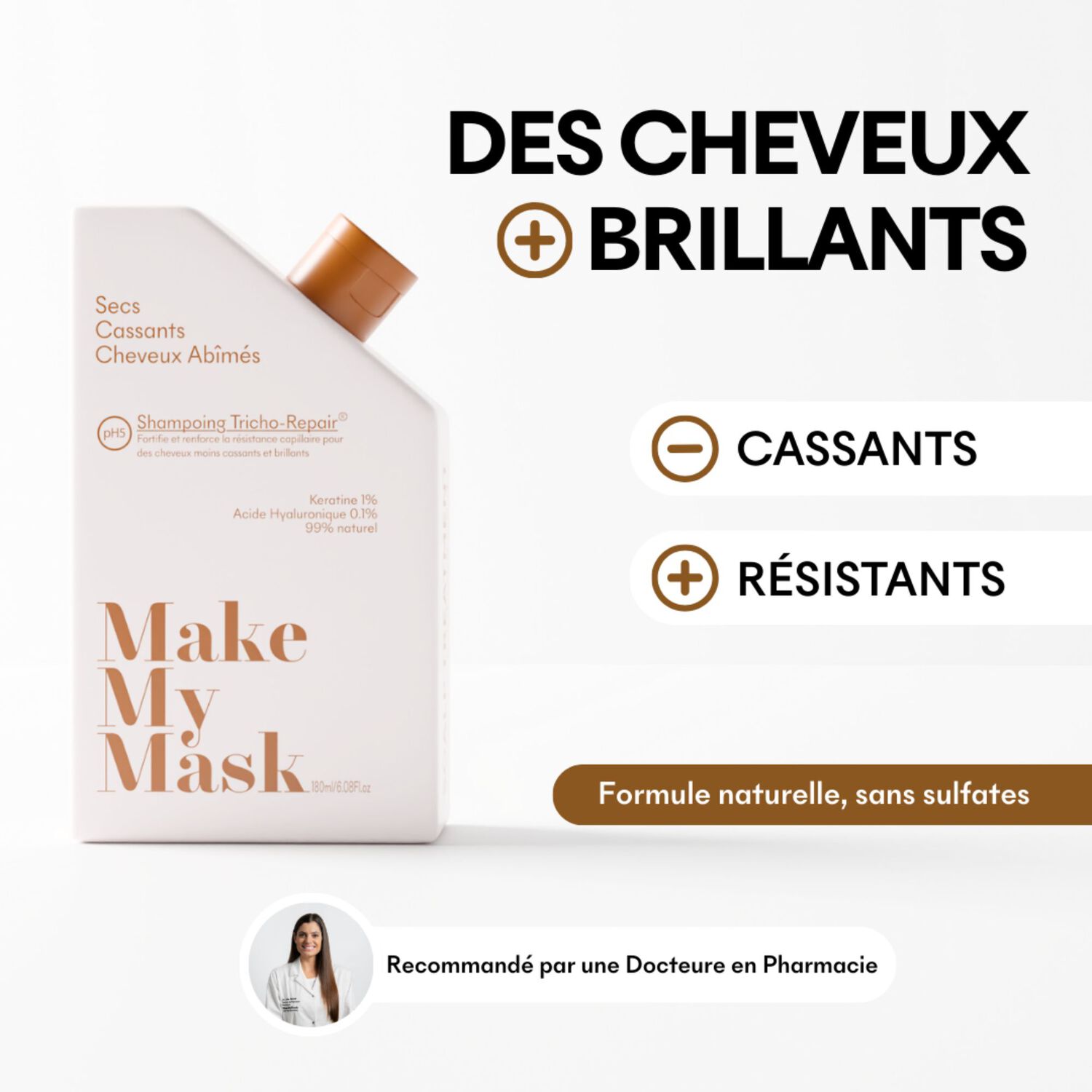 PH5 Tricho-Repair - Shampoing Réparateur 180 ml