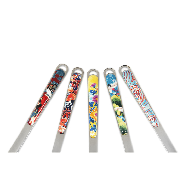 Set 5 Mestoli Excelsa – Kimono, Nylon e Acciaio Multicolore