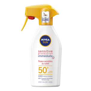 Nivea Sun - Pistolet Protection Sensitive Immediate Protect+ FPS 50+ 300Ml (**)