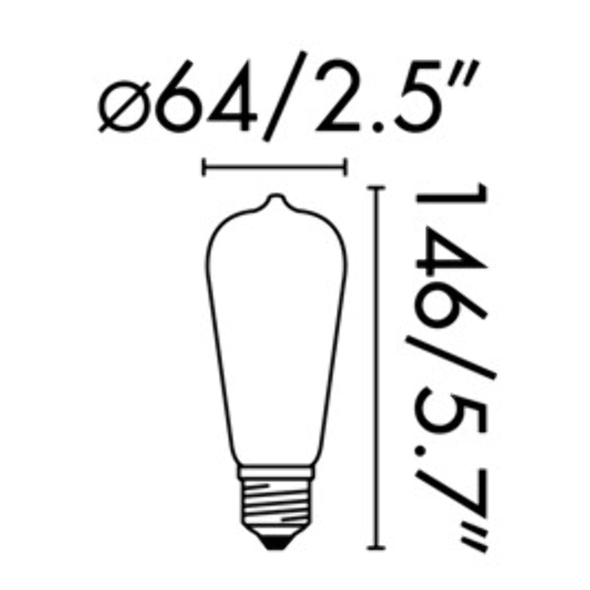 Bombilla PEBETERO FILAMENTO LED ÁMBAR E27 4W 2200K