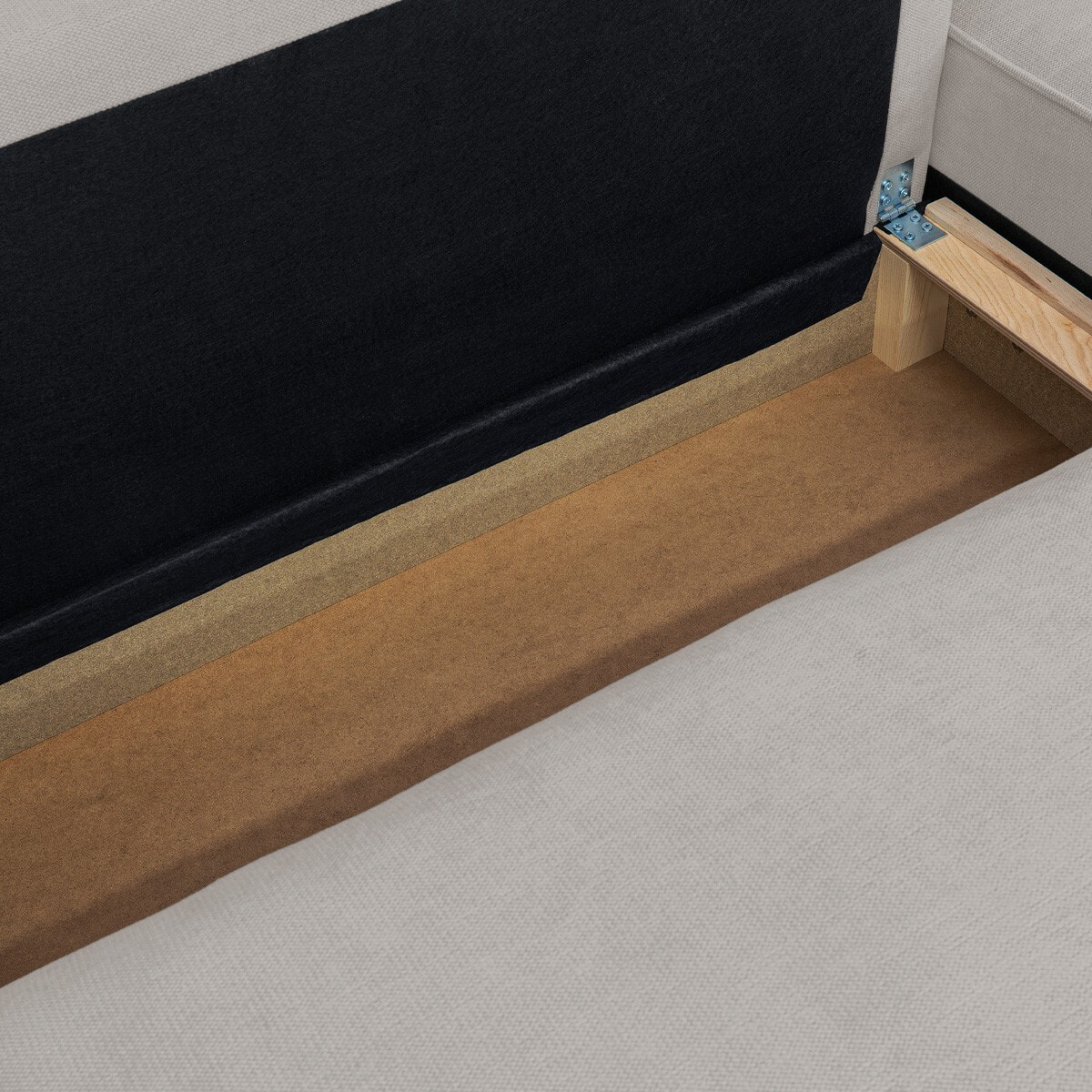Canapé d'angle convertible 4 places en tissu chenille - LIVIA