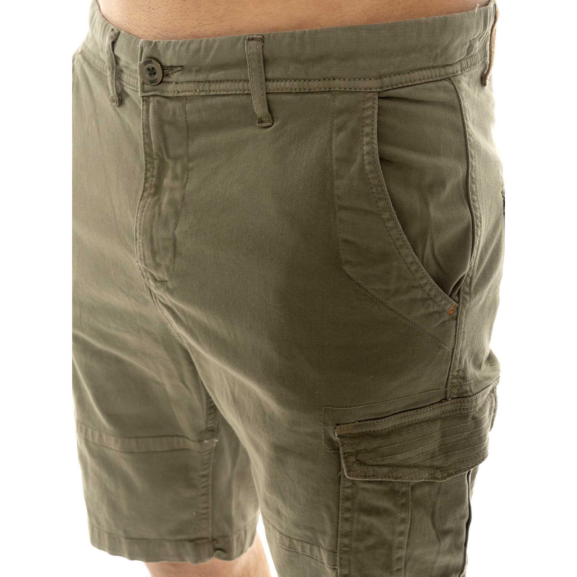 Bermuda cargo da uomo in twill Leone Military 1947