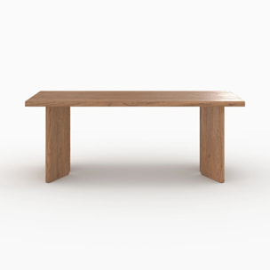 Table rectangulaire en bois d'orme 8 personnes - Albane