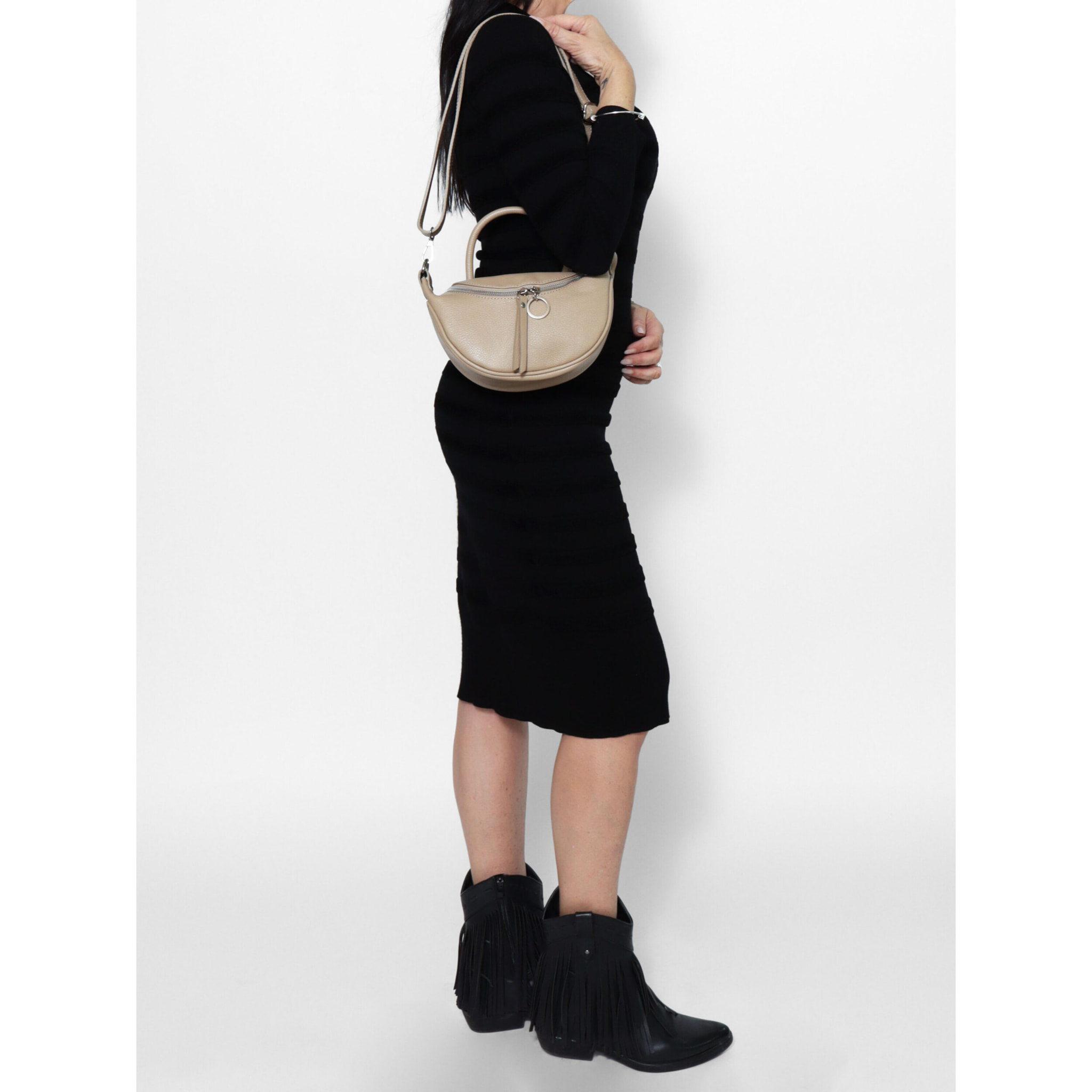 Borsa a mano Mae da donna In Vera pelle Made in Italy 26x13x8 cm