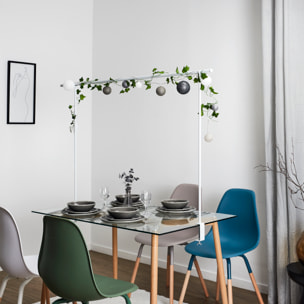 Barre Deco De Table Ajustable Interieur Et Exterieur Blanc