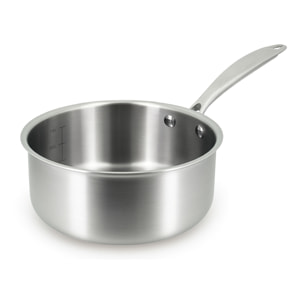 Casserole acier inoxydable 18cm - fait en France - tous feux TRIPLY