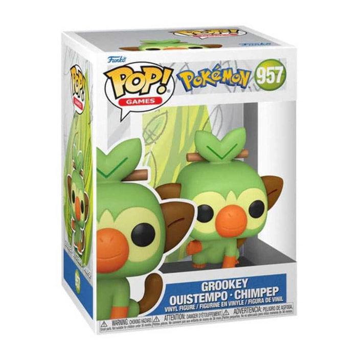 Pokemon Pop! Games Figure in Vinile Grookey (Emea) 9 Cm Funko