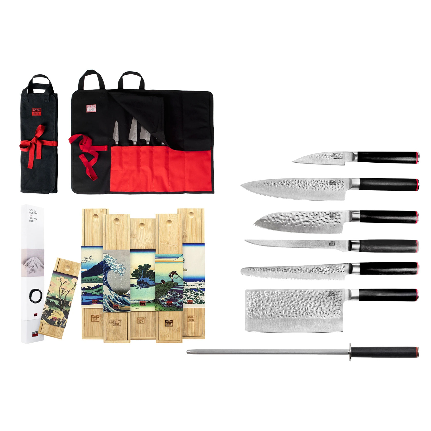 Set nomade de couteaux (8 pièces) - Collection Pakka
