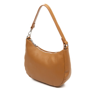 Altivole borsa a tracolla e a mano. Pelle autentica finitura Dollaro.