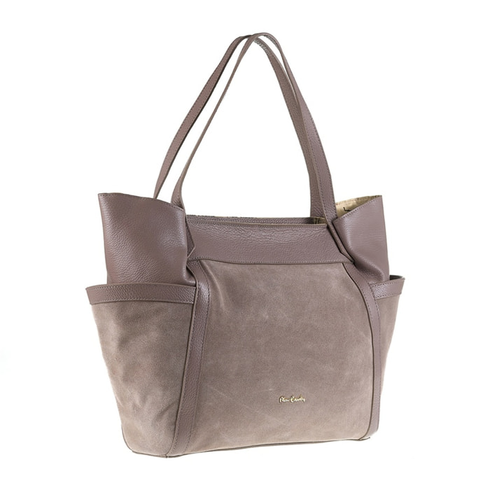 Borsa a spalla da donna Made in Italy - Modello Sereia - 100% pelle - 43.0 x 30.0 x 12.0 cm