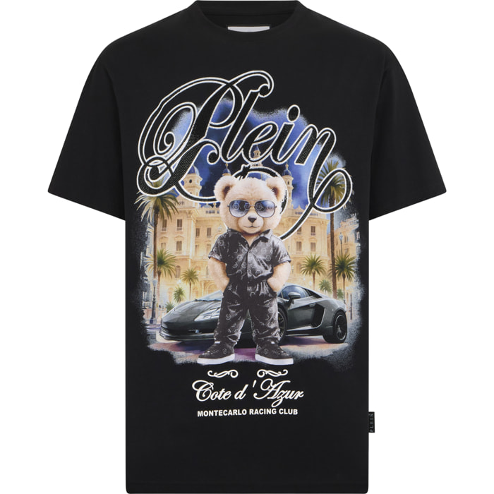 PHILIPP PLEIN Round Neck T-Shirt Teddy Racing