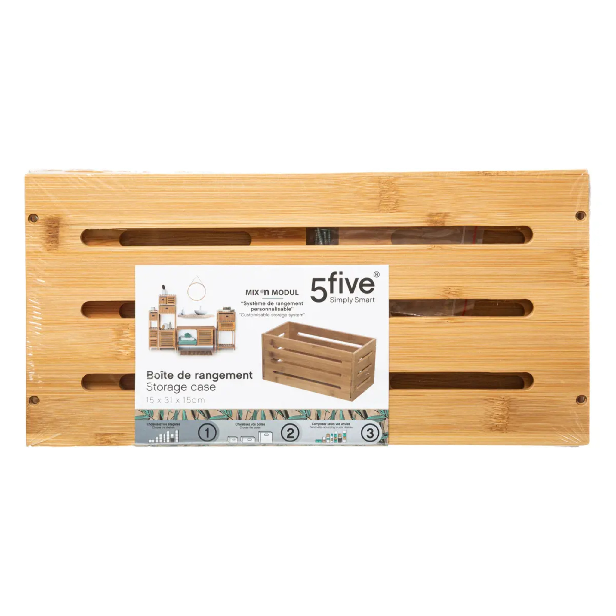 Panier bambou 15x31cm "Mix N' Modul"