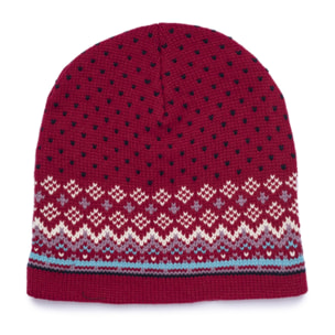 Hat - Berretto Unisex motivo montagna Rosso