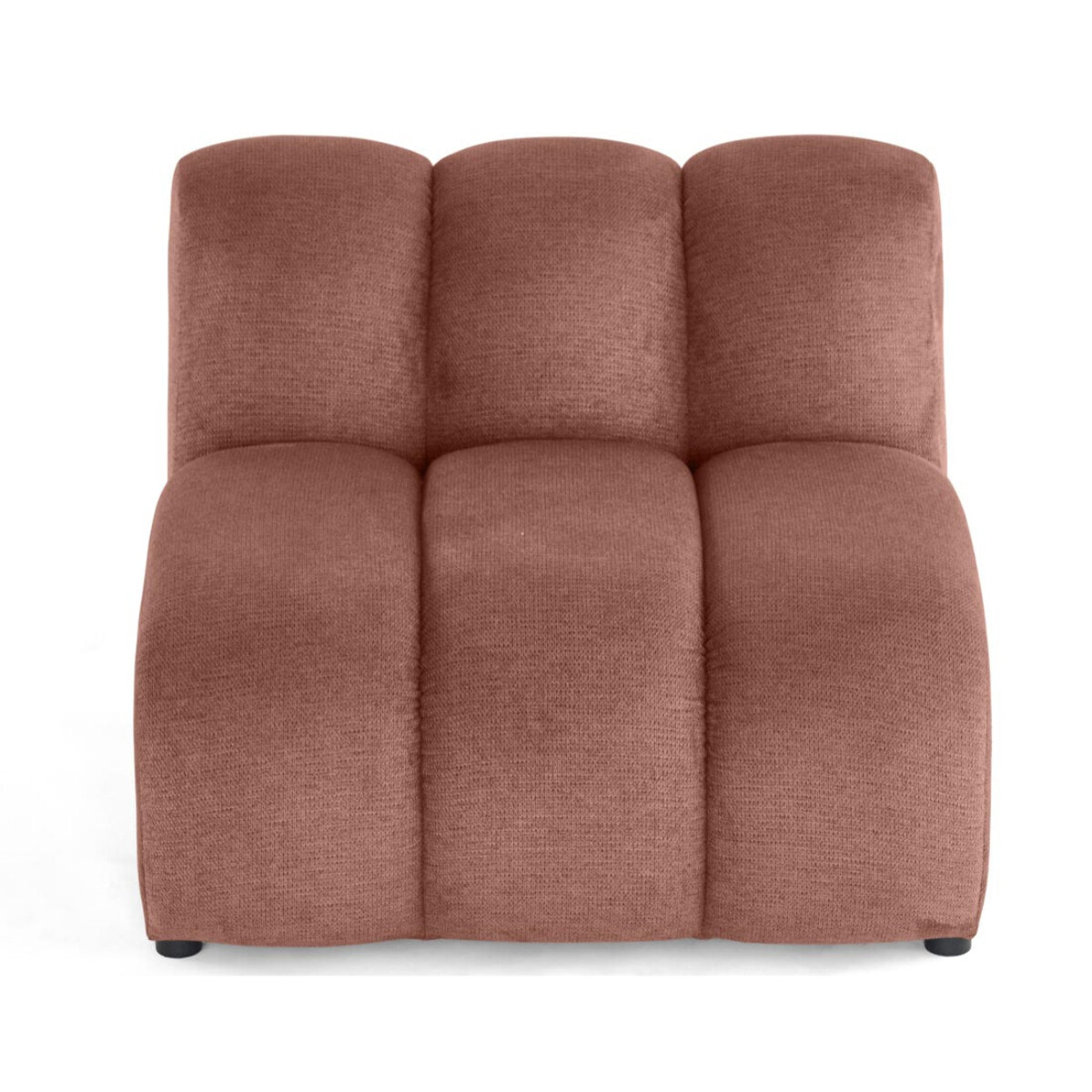 Debbie - module d'assise en tissu texturé - Rose