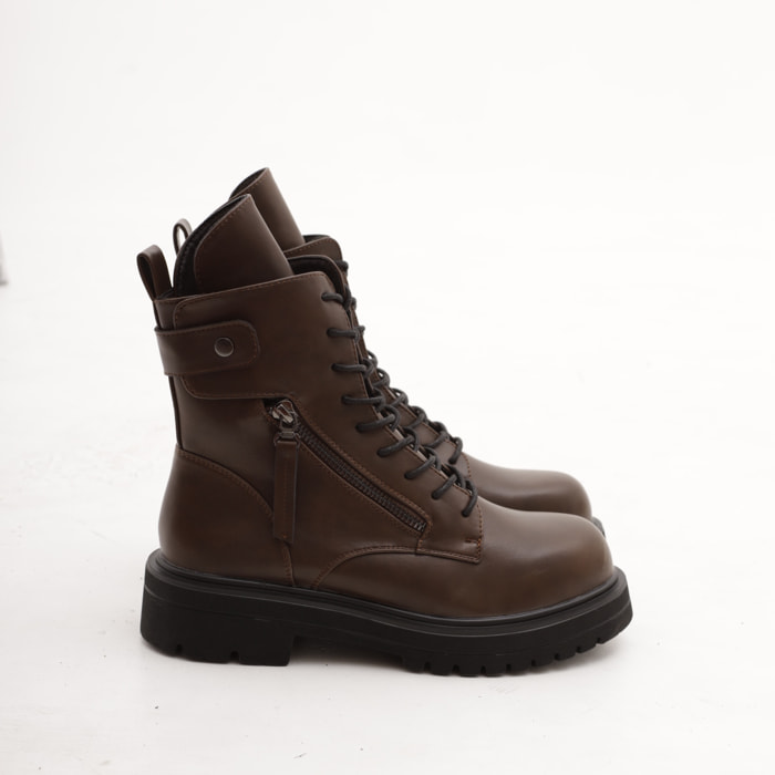 ANFIBIO ZIP CINTURINO CHOCOLA' TESTA DI MORO