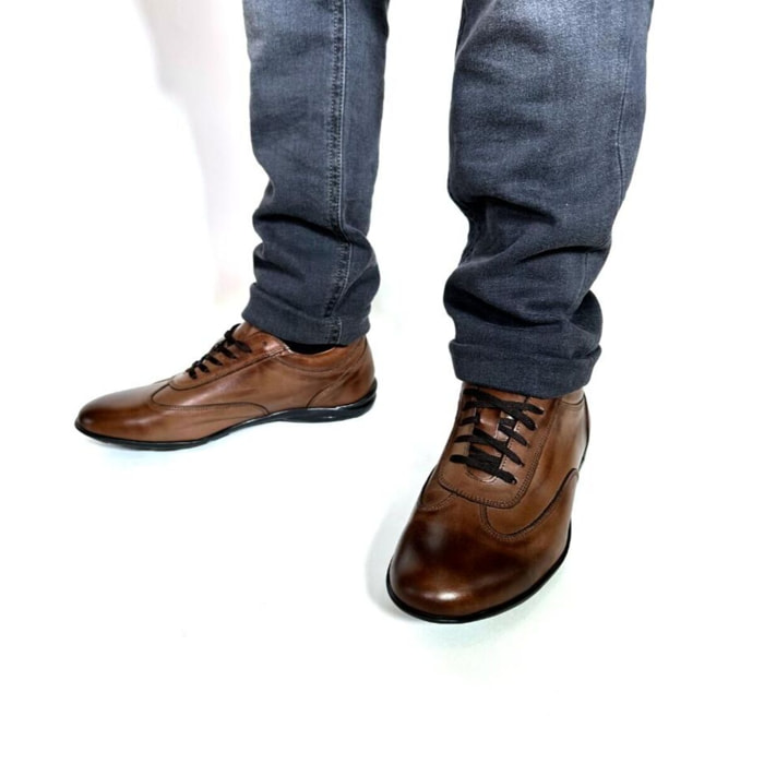 Zapatillas Sneaker para Hombre - Duca di Morrone Raul Leather Brown
