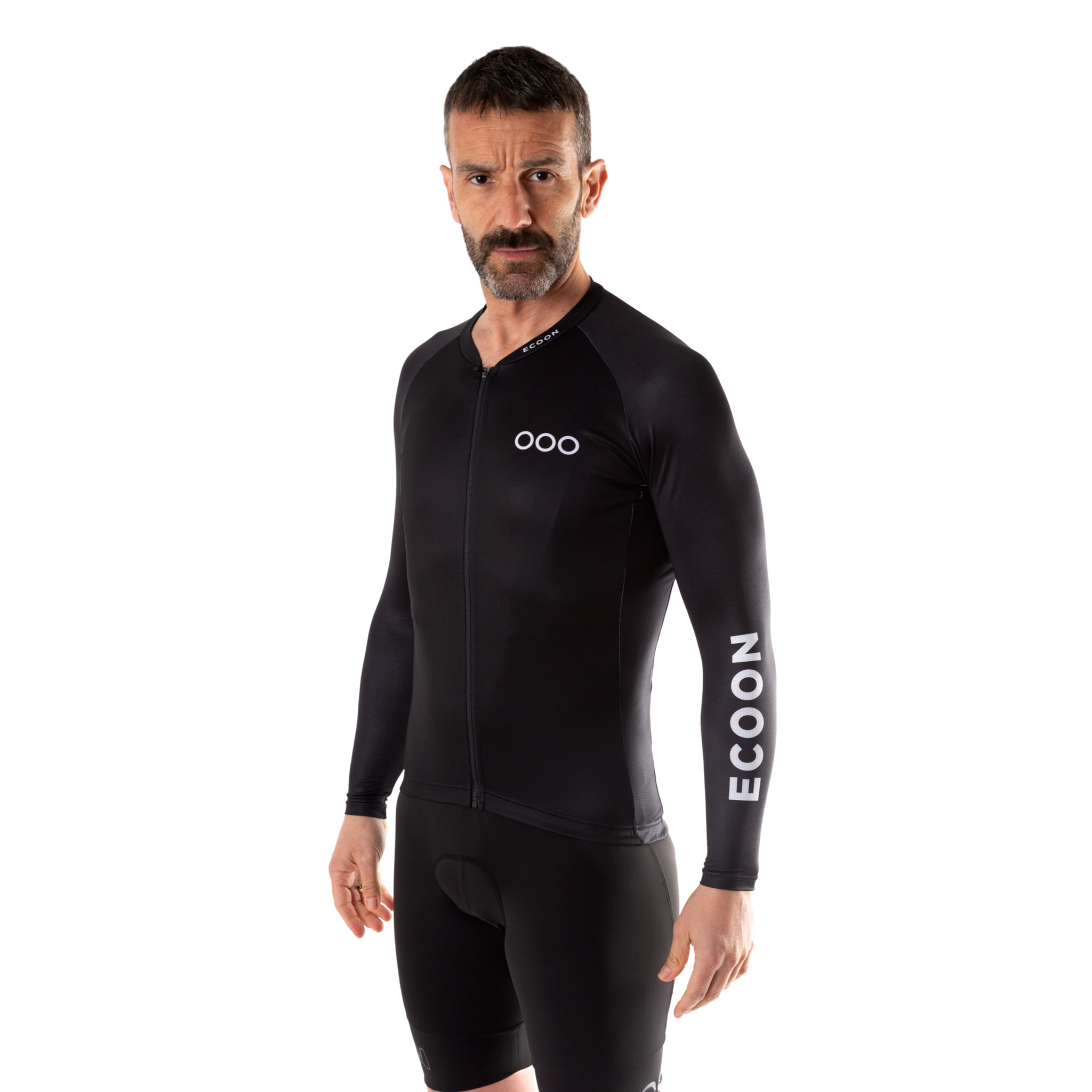 Maillot de manga larga ECOON modelo Tourmalet Men en color Negro