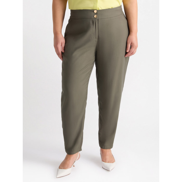 Fiorella Rubino - Pantaloni dritti - Verde militare