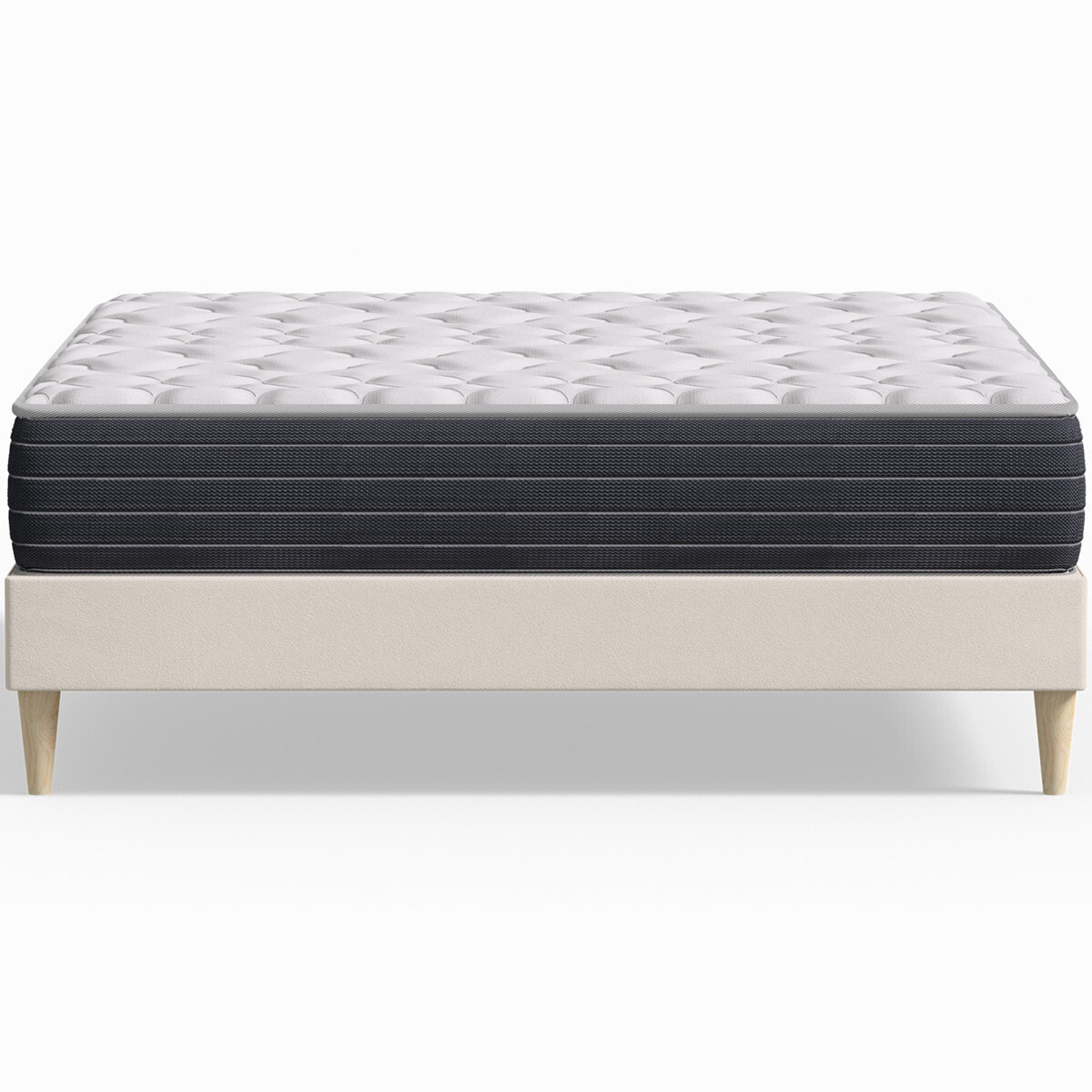 Pack lit en velours + Matelas mémoire de forme - DINA & MEMO HR